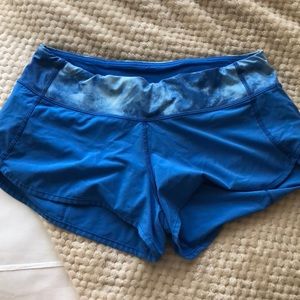 lululemon athletica Shorts - Lululemon blue running shorts, size 6 lululemon athletica Shorts - Lululemon blue running shorts, size 6